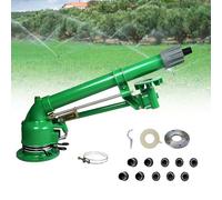 Pistolet d'arrosage avec 3 modes de pulvérisation, construction robuste en alliage de zinc, rotation à 360° et débit réglable pour des systèmes d'arrosage efficaces des cultures