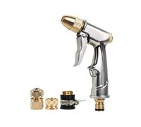 Pistolet d'arrosage avec buse en laiton, pistolet à eau en métal robuste, pistolet à eau haute pression