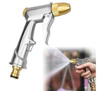 Pistolet d'arrosage avec Buse en Laiton,Pistolet d'arrosage Métal,Pistolet Arrosoir,Pistolet à Eau de Jardin Robuste,Pour le lavage des Voitures et l'arrosage des Pelouses