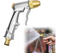 Pistolet D'Arrosage Avec Buse En Laiton,Pistolet D'Arrosage Métal,Pistolet Arrosoir,Pistolet À Eau De Jardin Robuste,Pour Le Lavage Des Voitures Et L'Arrosage Des Pelouses