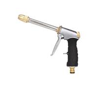 Pistolet d'arrosage de jardin en métal, pistolet d'arrosage haute pression avec buse en laiton réglable, lavage de voiture, nettoyage, arrosage du jardin