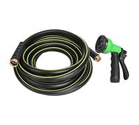 Pistolet d'arrosage de jardin, pulvérisateur de lavage de voiture, robuste, 8 modes de pulvérisation, buse réglable avec tuyau flexible de 32 pieds pour le nettoyage extérieur, le