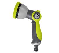 Pistolet d'arrosage Jardibric en plastique gainé 10 jets avec gâchette 3 en 1 Gamme Ergonomique