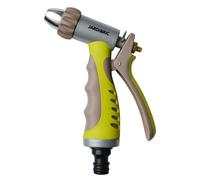 Jardibric Pistolet d'Arrosage Métal Gainé - Jet Réglable - Poignée Ergonomique - Gamme Traditionnelle pour Jardin, Terrasse, Potager