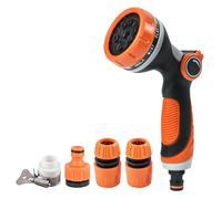 Pistolet d'Arrosage Jardin, Pistolet Tuyau d'Arrosage, 10 Modes Jardin Pulvérisateur, Réglable Pistolet Arrosage Haute Pression pour Arrosage Pelouse, Lavage de Voiture et Douches des Animaux