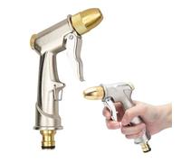Pistolet d'arrosage Métal,Pistolet d'arrosage avec Buse en Laiton, Pistolet Arrosoir, Pistolet à Eau de Jardin Robuste,Pour le lavage des Voitures et l'arrosage des Pelouses