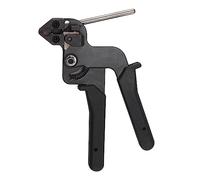 Pistolet d'attache de câble en acier inoxydable - Outil automatique d'attaches de câble avec coupe-tendeur, pistolet à cravate en métal noir | Outil d'attache de câble de 20,6 cm