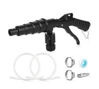 Pistolet de chasse d'eau de refroidissement, kit de chasse d'eau de chauffage avec action à levier, comprend 2 tuyaux d'arrosage de 10,2 cm, avec buses multi-tailles pour tuyaux de 19 à 40 mm, pour