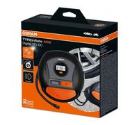 Osram TYREinflate 400, gonfleur de pneus numérique, câble d'alimentation Enroulable, Connexion électrique Via la Prise 12 V de la Voiture, gonflage des pneus en 3,5 Minutes