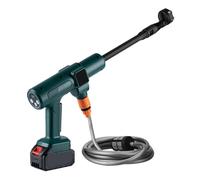Pistolet De Lavage Voiture À Haute Pression sans Balais, 3500W, 200 Bars, 6 en 1, Générateur Mousse Fil, Machine Nettoyage for Batterie 18V Nettoyage Puissant(2 Battery)