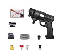 Pistolet De Lave-Auto Haute Pression 156W 12V Pulvérisation Automatique Portable Puissant Machine Lavage Filaire/sans Fil Jet d'eau Nettoyage Puissant(Wired(no Battery))
