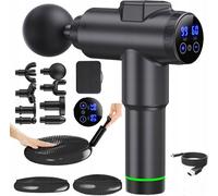 Pistolet de massage 100W Rosfix Black Gusto + coussin d'équilibre sensoriel avec pompe - Détente en kit