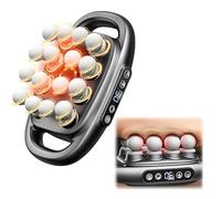 Pistolet de Massage à 16 Têtes, Bekasa Musculaire Massage avec 3 Modes et 30 Vitesses Réglables, Masseur avec Lumière Rouge Pour Soulager Les Douleurs du Dos, Jambes, Bras, Taille, Fesses