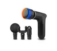Pistolet de massage chaud & froid - - MG 560 - 10 intensités de percussion - 3 niveaux - 4 accessoires - Noir
