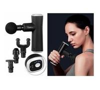 Pistolet de massage compact avec 4 embouts et 4 niveaux d'intensité G