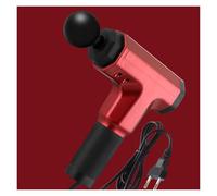 Pistolet de massage en plastique à 2 vitesses et 4 têtes de massage, puissant et silencieux, avec moteur sans balais(Rot)