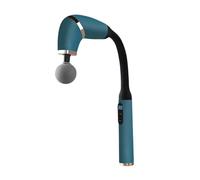 Pistolet de massage en plastique avec 4 têtes de massage, masseur musculaire électrique portable à percussion for tout le corps, utilisation à domicile et au bureau(Groen)