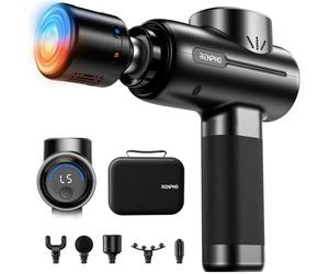 Pistolet de Massage Fonction Chaleur et Froid, RENPHO ACTIVE Pistolet de Massage avec APP, Masseur Musculaire avec étui Portable, Relaxation du Massage Musculaire Complet du Corps