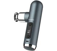 Terraillon Pistolet de massage mini — 6 vitesses, 4 embouts, zone chauffante, USB-C, 5h — Bleu-Vert