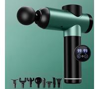 Pistolet de massage musculaire à relaxation profonde Protection silencieuse du cou Fréquence variable à 99 vitesses 8 grandes têtes de massage Fitness Party Personnes sédentaires Sauveur musculaire