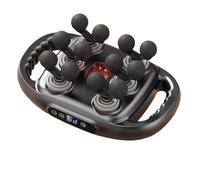 Pistolet de massage musculaire automatique multifonction à 12 têtes, masseur à percussion des tissus profonds, thérapie par la lumière rouge, vitesses réglables, pistolet de massage musculaire pour le