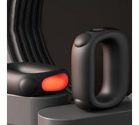 Pistolet de Massage Musculaire avec 5 Modes/5 intensités, Masseur à Percussion Musculaire avec Fonction Chauffante à 45 °C, Sangle Réglable de 132 cm pour dos, cou, Jambes, Noir