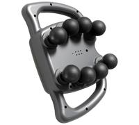 Pistolet de massage musculaire avec 8 têtes, 99 intensités réglables, 9 modes, thérapie par lumière rouge, relaxation des tissus profonds, autonomie de 120 minutes, portable, fonctionnement silencieux