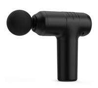 Pistolet de Massage Musculaire Mini, Portable Massager Gun avec 4 têtes de Massage, Option 30 Vitesses, l'Écran LCD, Professionnel Silencieux Masseurs Électriques pour les Jambes, Dos(Noir Mat)