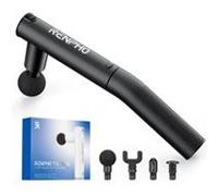 Pistolet De Massage Renpho Extend C004 - Poignée Extensible Amovible - 4 Têtes De Massage - 4 Modes - Amplitude 8mm - Noir