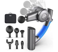 Pistolet de Massage Musculaire RENPHO Masseur de Muscle Profonds avec 6 Tête de Massage et Conception de Forme Ergonomique pour Récupération de Fatigue et de Détente