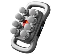 Pistolet de massage portatif à 8 têtes pour chevaux, avec 3 modes, 30 niveaux d'intensité et lumière rouge.