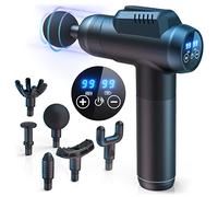 Pistolet de Massage Professionnel 99 Vitesses avec Écran LCD Tactile - Massage Musculaire Profond pour Dos, Épaules, Jambes - 6 Embouts, Silencieux, Anti-Douleur, Charge Type-C - Cadeau Femme/Homme