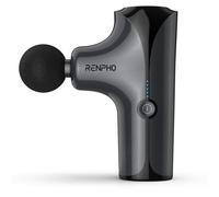 Pistolet de Massage, RENPHO Mini Massage électrique des tissus et muscles profonds avec 4 têtes et 5 modes, taille portable, longue durée de vie des piles, cadeaux pour hommes, femmes - Noir
