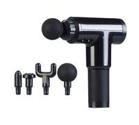 Newgen Medicals : Pistolet de massage sans fil avec 4 embouts et 6 niveaux d’intensité G