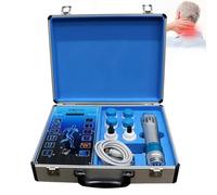 Pistolet de massage tissus profonds par ondes de choc, traitement ED, fasciite plantaire, tendinite, douleurs articulaires, 16 vitesses, 12 niveaux, 7 embouts, physiothérapie maison et sportive