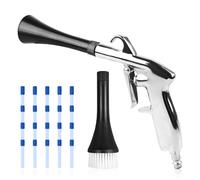 Pistolet de Nettoyage à Air Comprimé, Soufflette à Sec avec 5 Tuyaux et Buse, Brosse, Pistolet de Soufflage à Sec, Pistolet à Air Comprimé Haute Pression pour Nettoyer Poussière et Saleté Dans Voiture