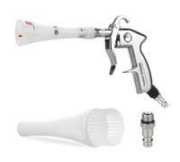 Pistolet de nettoyage de voiture, 6-9,2 bar, pistolet à air comprimé à sec haute pression avec 2 jeux de becs, pistolet de soufflage pour nettoyage intérieur de voiture