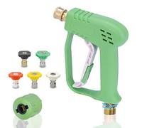 Pistolet de nettoyage haute pression avec 5 embouts de buse d'eau, pistolet de nettoyage pour voiture