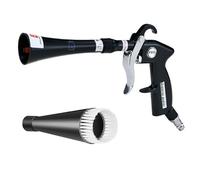 Pistolet de nettoyage pour intérieur de voiture - Pistolet souffleur haute pression avec 2 buses - Nettoie et sèche rapidement les surfaces des voitures avec des outils de détail solides pour éliminer