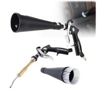 Pistolet de nettoyage pour intérieur de voiture - Pistolet souffleur haute pression avec 2 buses - Nettoie et sèche rapidement les surfaces des voitures avec des outils de détail solides pour éliminer