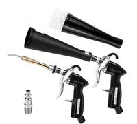 Pistolet De Nettoyage Voiture, Pistolet De Nettoyage À Sec Avec 2 Buses Et Adaptateur De Compresseur, Soufflette Compresseur, Pistolet De Soufflage Et Séchage Pour Intérieur De Voiture, Tapis