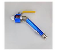 Pistolet de Nettoyeur Haute Pression, Pulvérisateur Pneumatique Pistolet Ciment Mortier Étanche Et Ignifuge Peinture Pistolet Véritable Pierre Peinture Pneumatique Pulvérisateur(Blauw,Curved Gun)