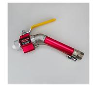 Pistolet de nettoyeur haute pression, Pulvérisateur Pneumatique Pistolet Ciment Mortier Étanche Et Ignifuge Peinture Pistolet Véritable Pierre Peinture Pneumatique Pulvérisateur(Rot,Curved gun)