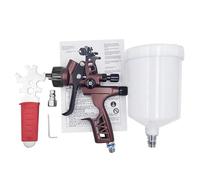 Pistolet de peinture avec buse fendue de 1,3 mm, sans tasse de lavage et adaptateur pour meubles, armoires, clôtures, murs, portes et chaises de jardin