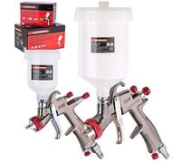 Pistolet de Peinture LVLP 600 ML 1,4 mm + Mini Pistolet 125 ML 0,8 mm Kit de Buses AEROPRO