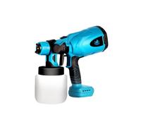 Pistolet de peinture pulvérisateur électrique, diamètre de buse réglable 1,8 mm, capacité de 800 ml, bleu sans batterie