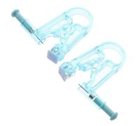 Pistolet de Perçage D’oreilles Bleu en Plastique, Lot de 2 | Utilisation à Maison Voyage, Format Compact Léger, Opération Simple, pour Oreilles Percées