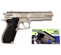 Pistolet de police en métal Gonher 45/0, chargeur 8 coups