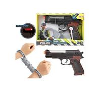 Pistolet de policier avec menottes