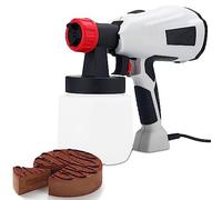 Pistolet de pulvérisation de chocolat à dessert, kit de décoration de gâteau de pulvérisateur de peinture électrique, machine de sablage de cuisson multifonction pour la décoration pâtisserie 500W